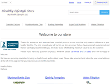 Tablet Screenshot of healthy-lifestyle-store.com